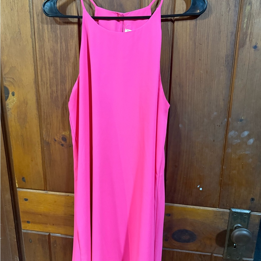 Pink Rose Vibrant Strapless Dress